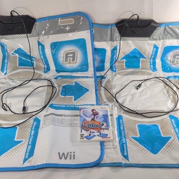 2 Dance Dance Revolution Pad RU054 Hottest Party 2 Nintendo Wii Konami TESTED - Picture 1 of 15